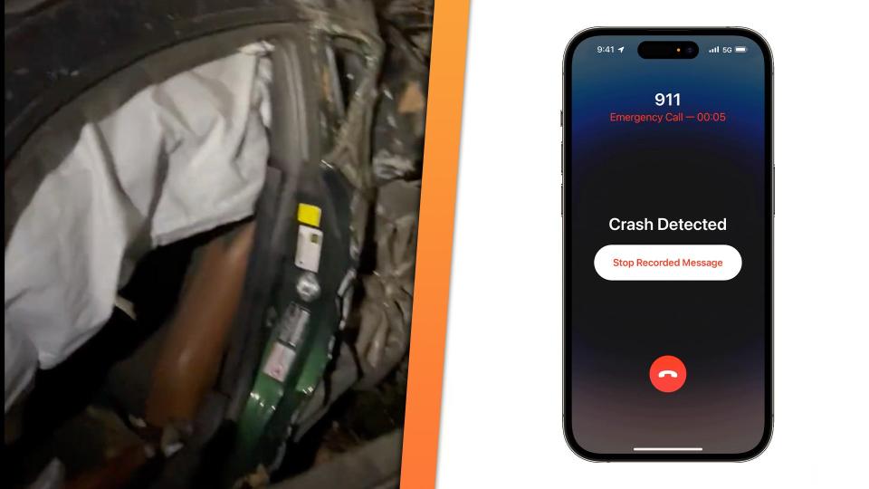 iPhone 14 Crash Detection Saves Driver After 400-Foot Cliff Drop photo