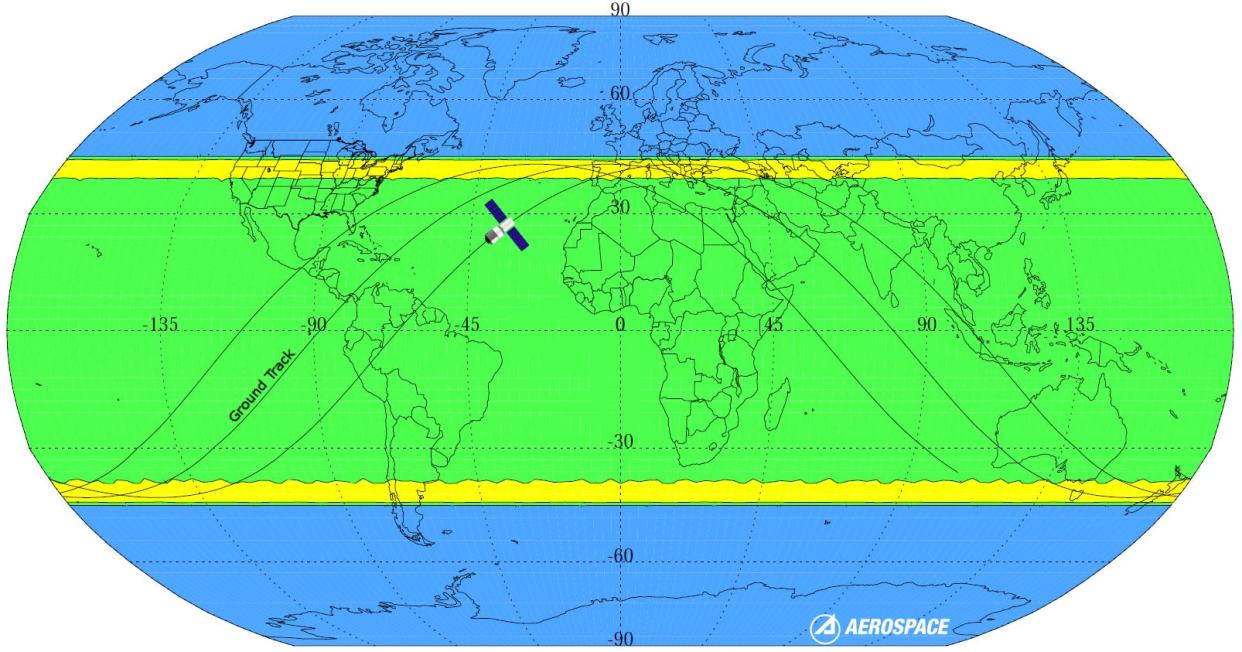 china space station crash prediction map risk areas tiangong 1 aerospace corporation feb 27 2018