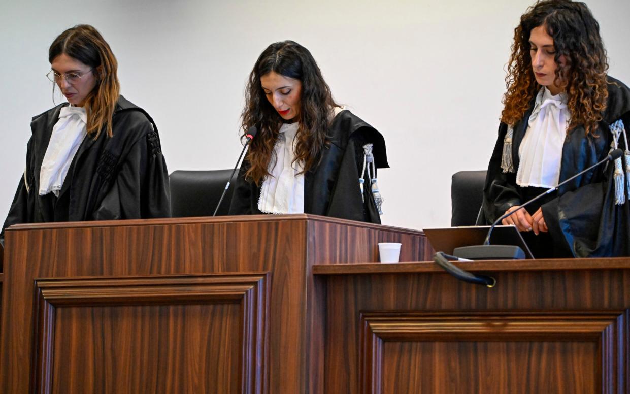 Judges read out the verdict of hundreds of Italians linked to the feared 'Ndrangheta Mafia