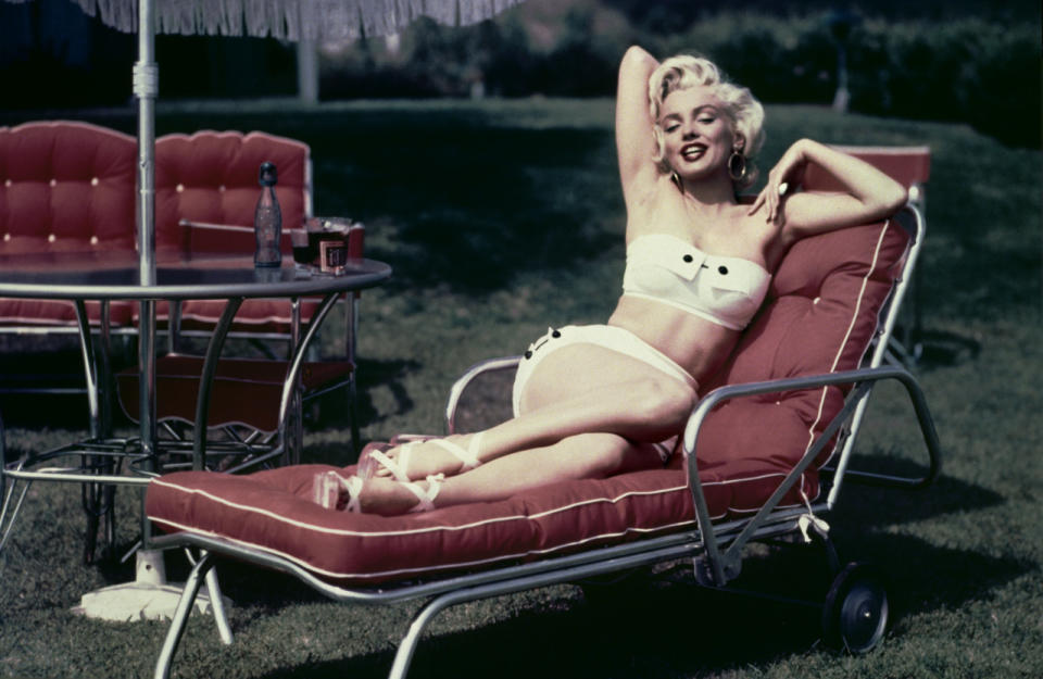 <p>The epitome of glamour and sex appeal, Monroe was described as “The Talk of Hollwood” by Life magazine in 1952 and became the first Playboy playmate in their debut issue the following year. Shortly after she became a mainstream success, and with looks like this it’s easy to see why.</p>