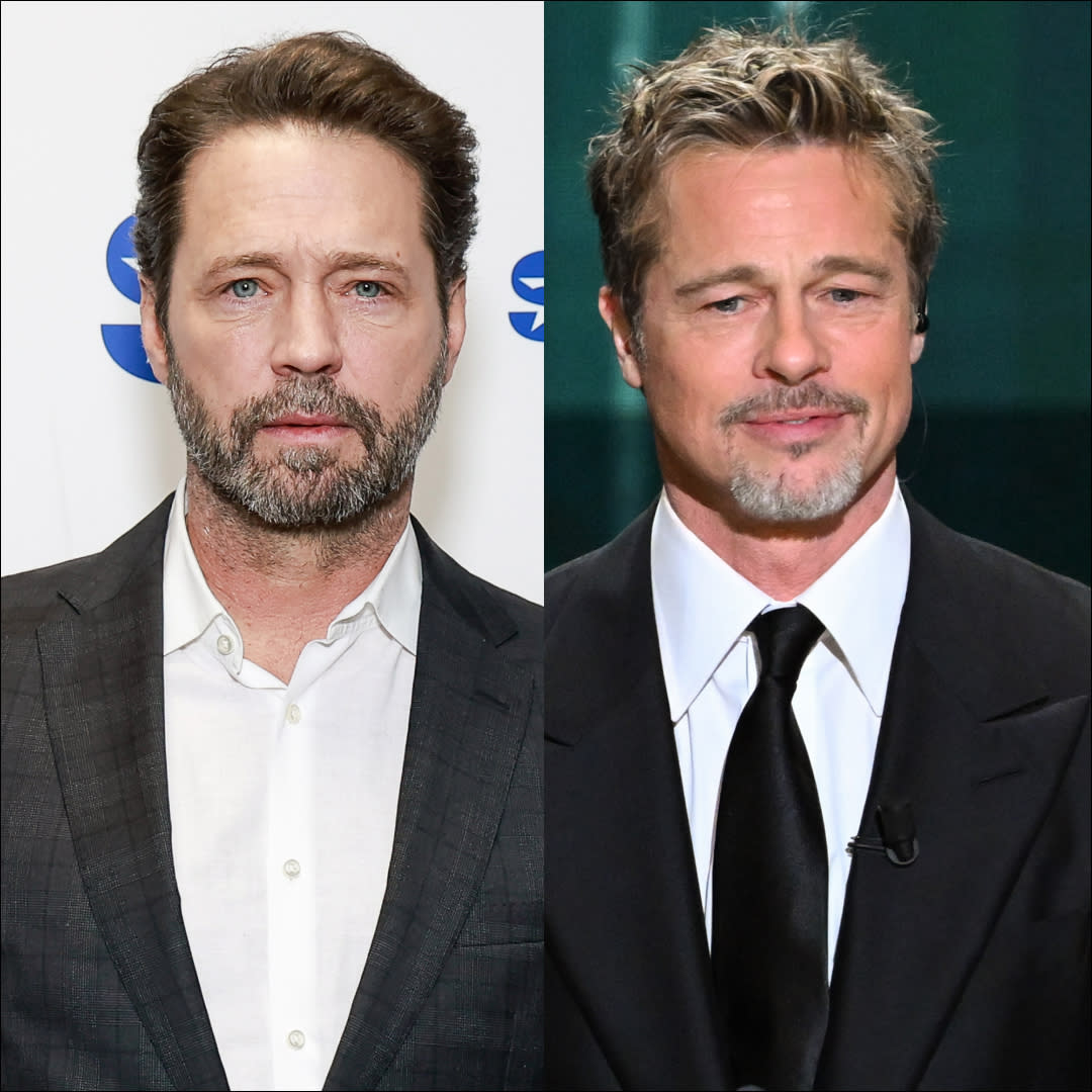  Jason Priestley and Brad Pitt. 