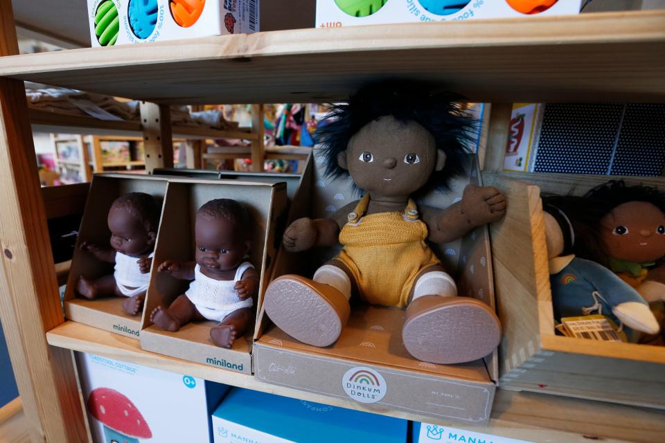 Kids baby dolls at Treehouse Kid & Craft in Athens, Ga., on Wednesday, Oct. 25, 2023.