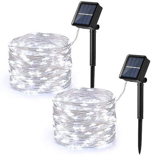 Brizled 120 LED Outdoor Solar Fairy Lights, 2-Pack