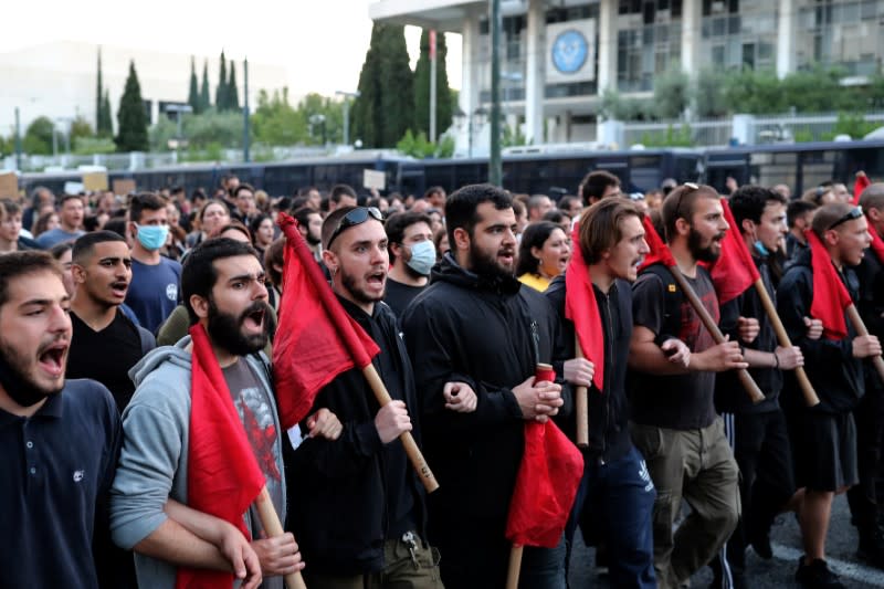 Protest following the death of George Floyd in Athens