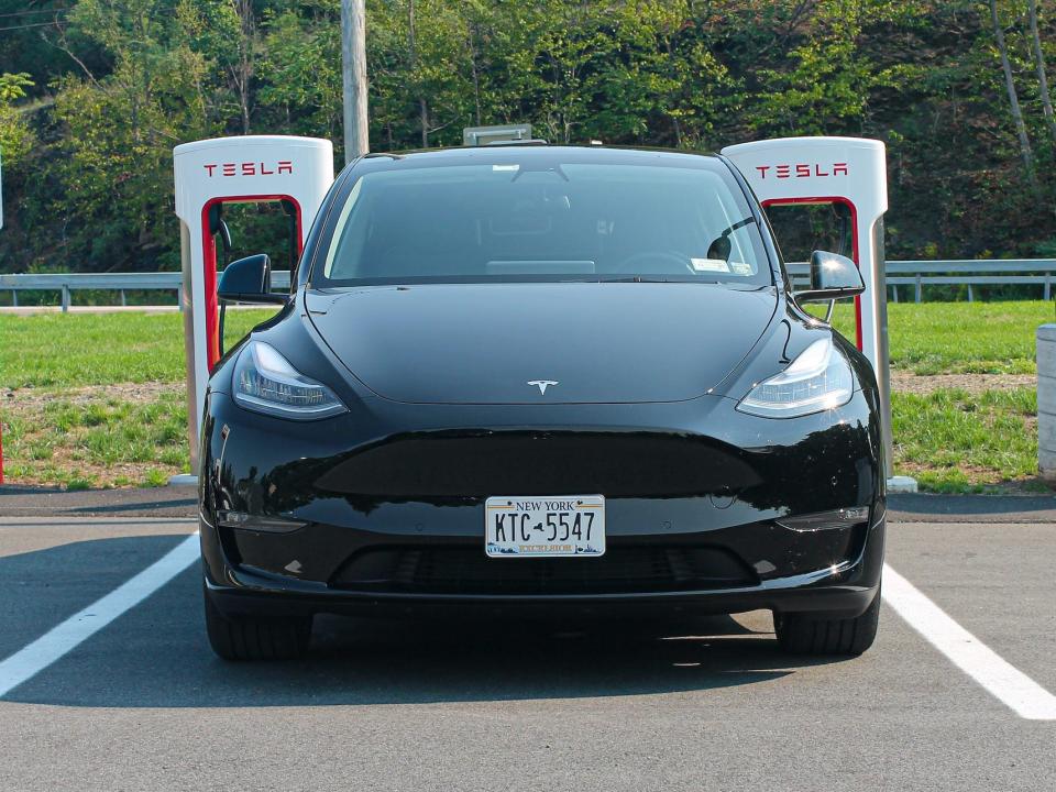 The Tesla Model Y electric SUV.