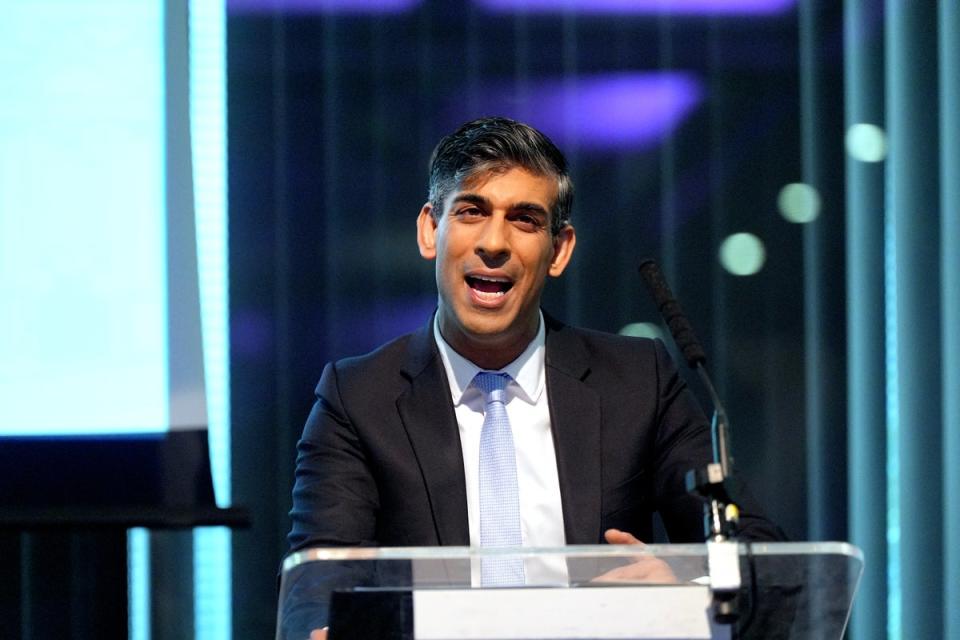 Rishi Sunak’s authority is on a knife-edge as local elections loom (Yui Mok/PA Wire)