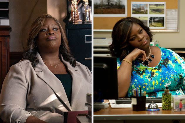 Retta in Hit Man (left) and Parks And Recreation (right)