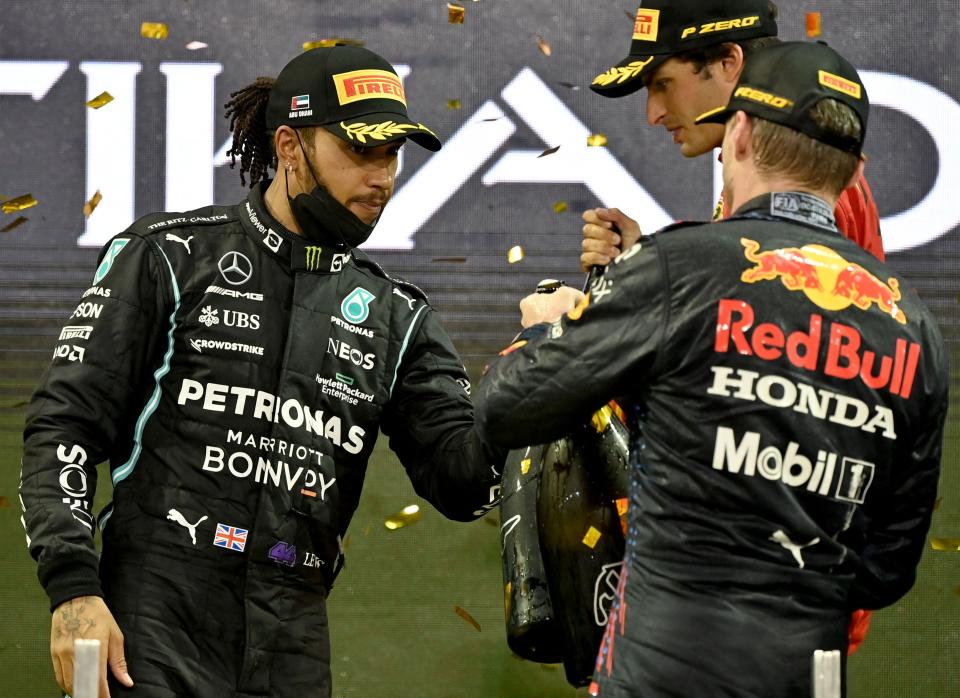 Lewis Hamilton and Max Verstappen shared a fierce rivalry this season (AFP via Getty Images)