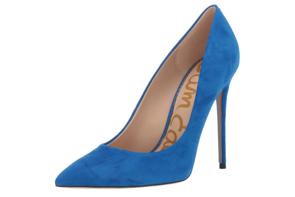 blue heels, sam edelman