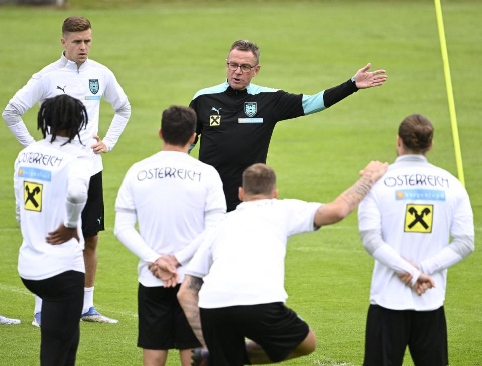 Rangnick oversees Austria training for the first time (APA/AFP via Getty Images)