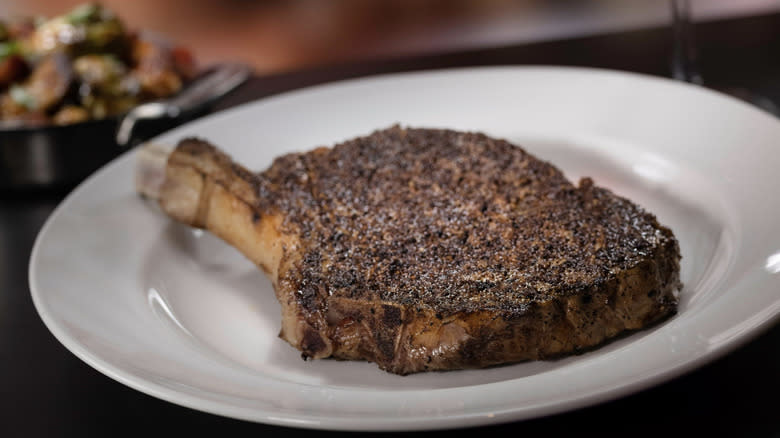 Capital Grille bone-in ribeye