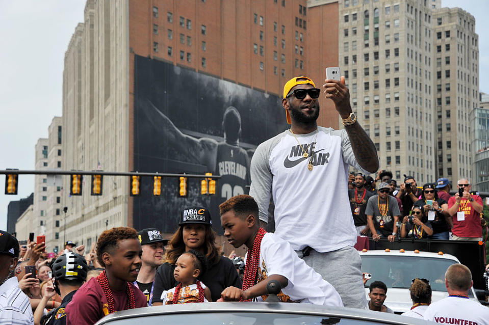 LeBron James is familiar with Cleveland. (Getty Images)