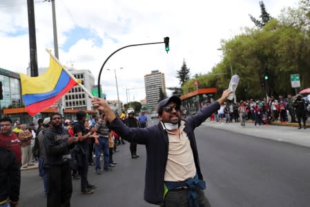 Protests against Ecuador's President Lenin Moreno's government in Quito