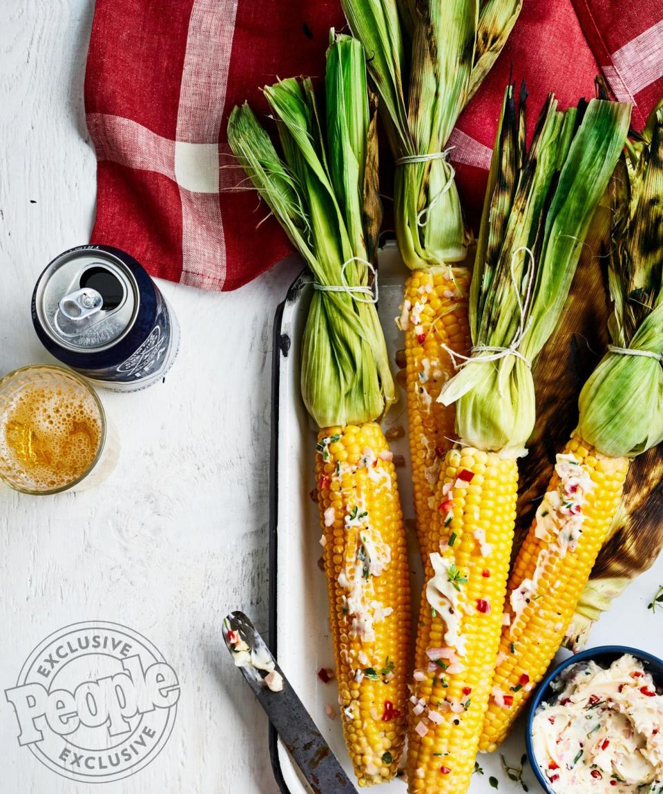 ERIN ZIRCHER'S GRILLED CORN WITH CHILE-HERB BUTTER