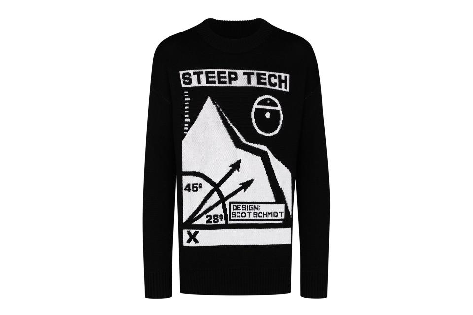 The North Face Black Series intarsia-knit slogan jumper