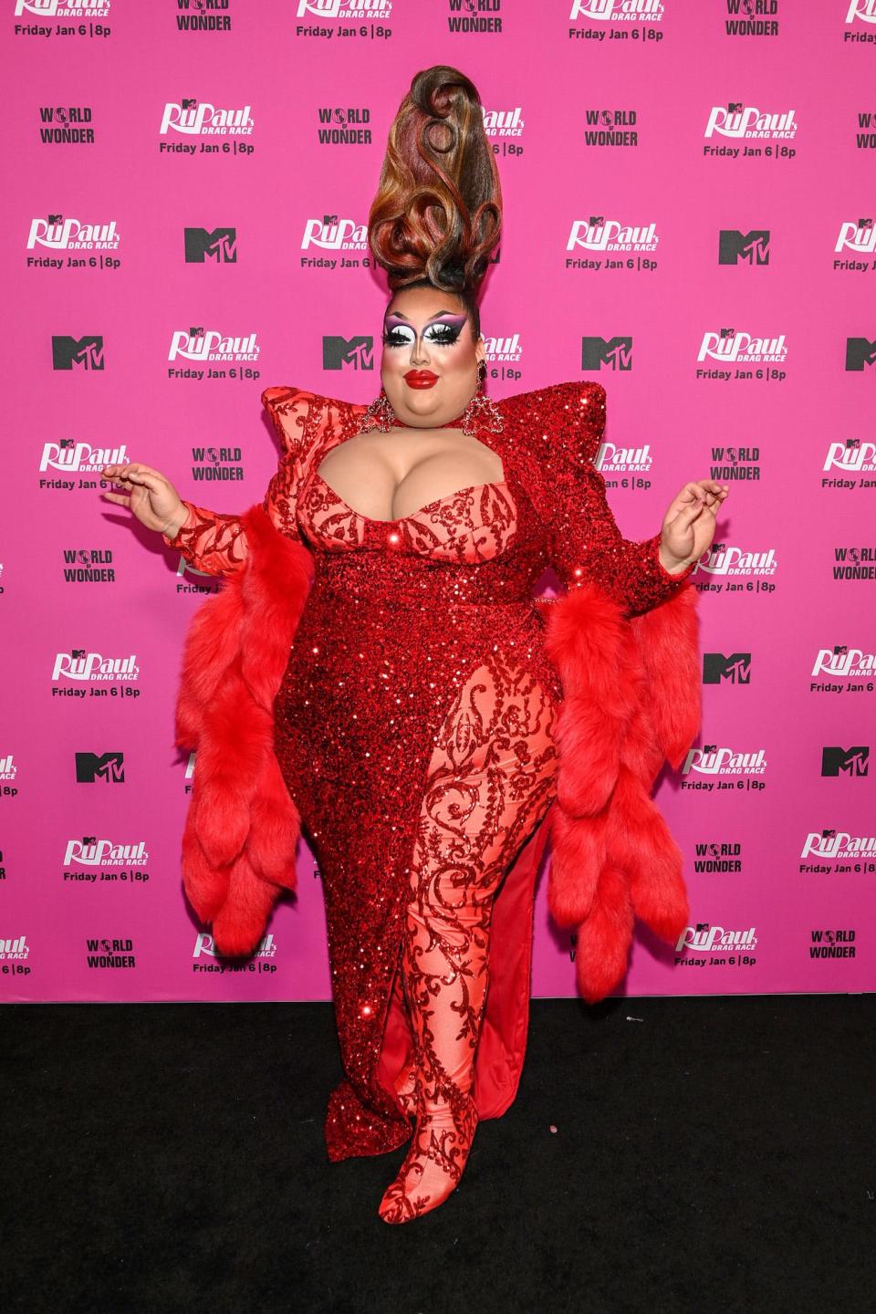 Mistress Isabelle Brooks at the "RuPaul's Drag Race" season 15 premiere on January 5, 2023.