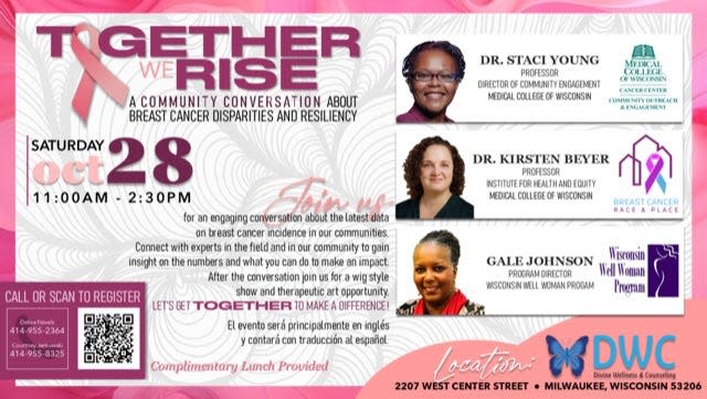 Together We Rise Breast Cancer Awareness event in Milwaukee.