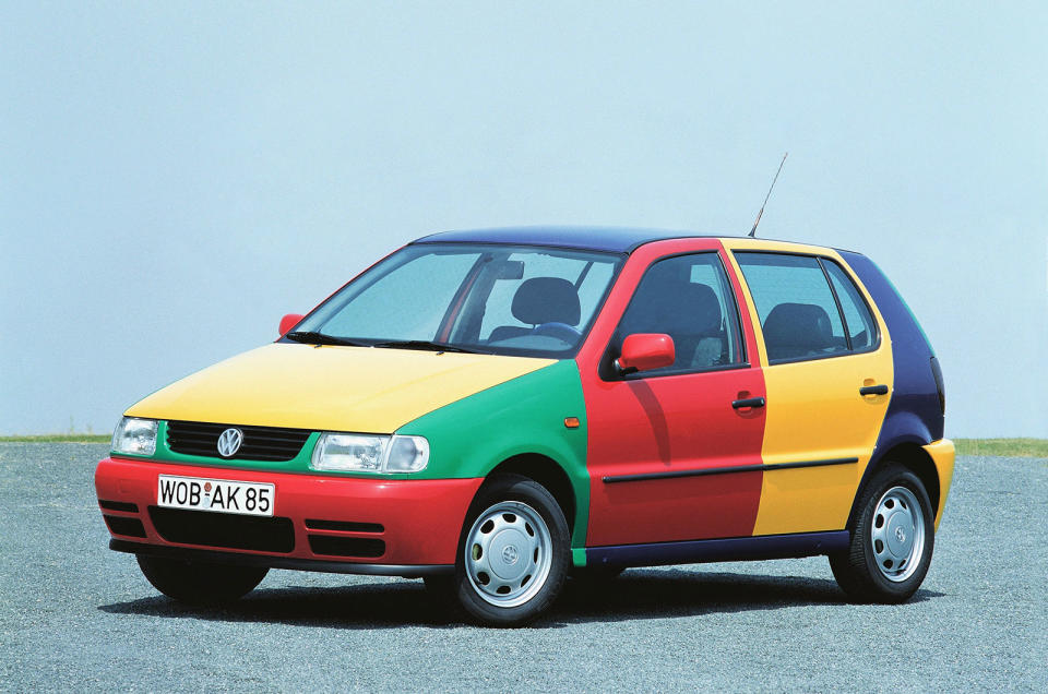 <p>The Polo Harlequin was such a success that in the US, Volkswagen introduced a Golf Harlequin in 1996, which wasn't sold in Europe. With each car featuring an array of colours from its palette, Volkswagen hoped to sell up to 1000 Polo Harlequins - but production ended up running to 3800. Now they're very sought after with plenty of replicas having been created. <strong>25 </strong>are left in the UK, and one is for sale right now for <strong>£3195</strong>. <strong>VERDICT: Good</strong></p>