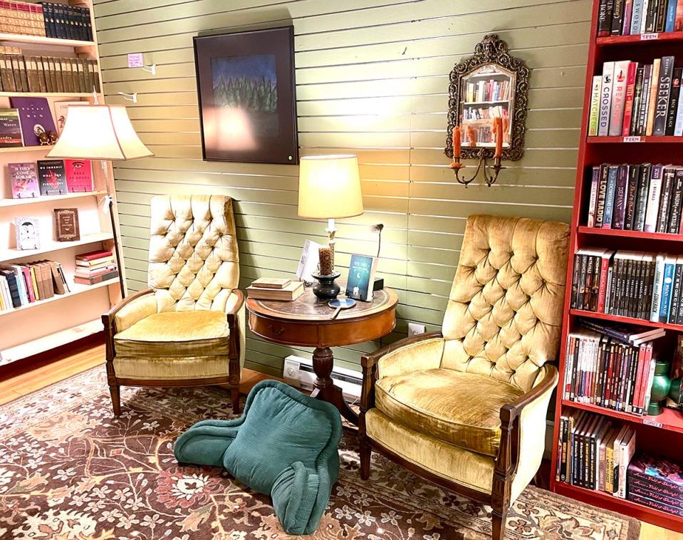 One of the best aspects of Known Grove is the relaxed, homey atmosphere. This little nook is the perfect spot to relax and discover your new favorite book.