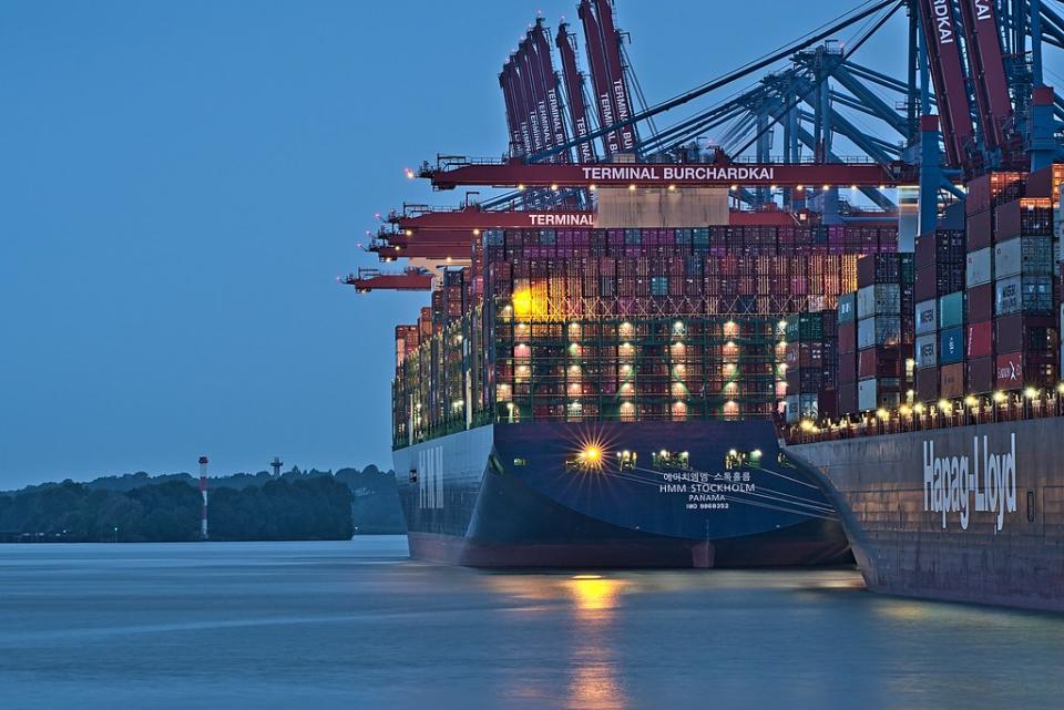 海運佔全球貿易額近九成，碳排量也是全球減碳的關鍵之一。圖片來源：smartschwarz／Pixabay