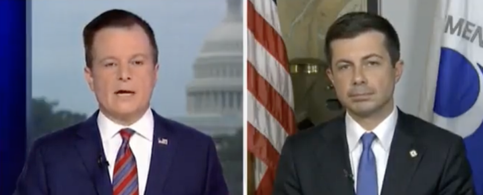 Pete Buttigieg appeared on Fox News Sunday with Mike Emmanuel (Fox News)