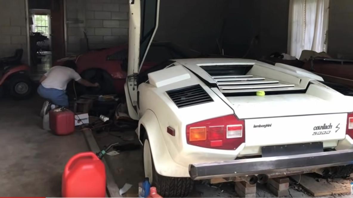 Grandma Stashed A Lamborghini Countach