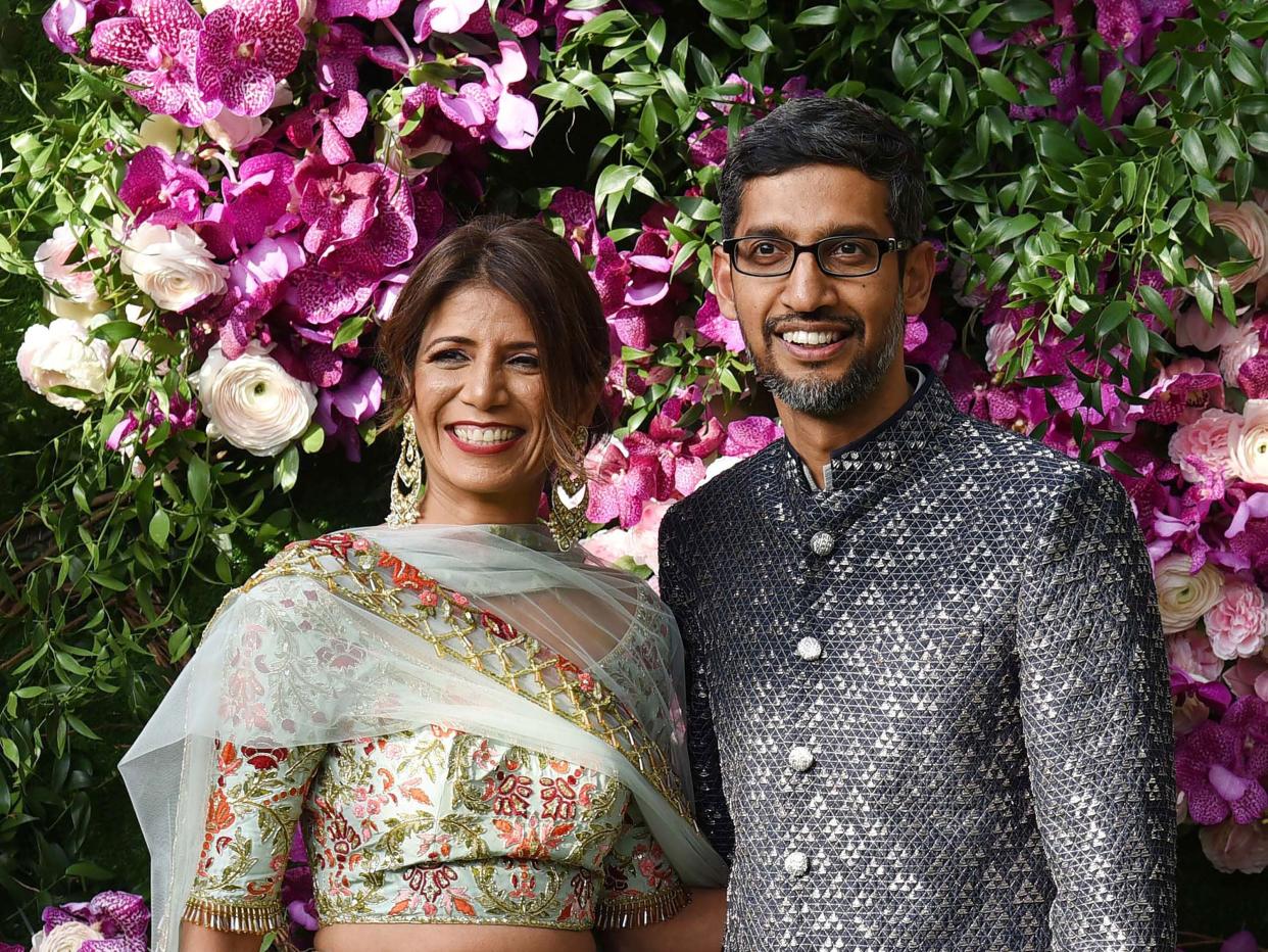 Sundar Pichai Ambani wedding India