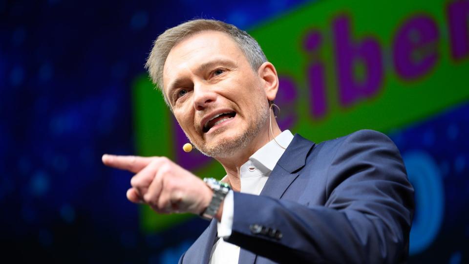 Agriffslustig: FDP-Chef Christian Lindner während des Dreikönigstreffens im Stuttgarter Opernhaus.