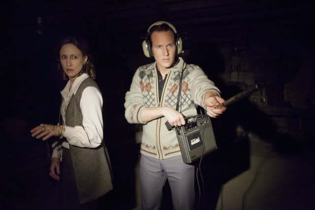 Patrick Wilson as Ed Warren and Vera Farmiga as Lorraine Warren in The Conjuring (Warner Brothers/PA)