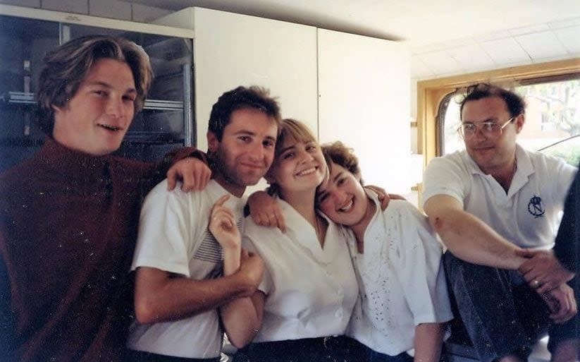 Horatio, left, as a teenager, in 1993