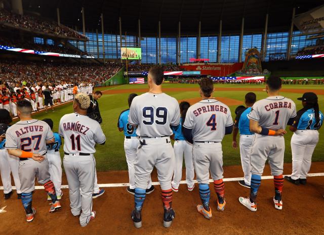 Ronald Torreyes wore Aaron Judge's jersey in a photoshoot, and he