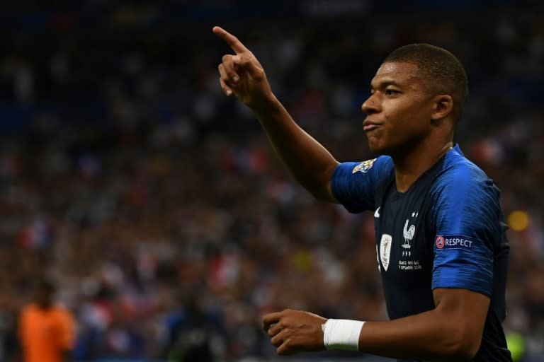 The explosive Kylian Mbappe got France's opener on a night of World Cup victory celebrations