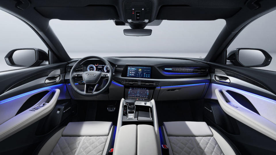 Q6車內除了數位化鋪陳外也強調猶如私人專機的奢華感受。(圖片來源/ Audi中國)