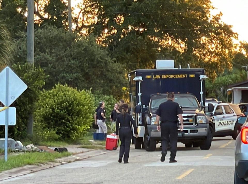 A situation involving a Dunbar Street resident and Fort Myers police Tuesday ended after about four hours when the man's body was found in the attic of his home.