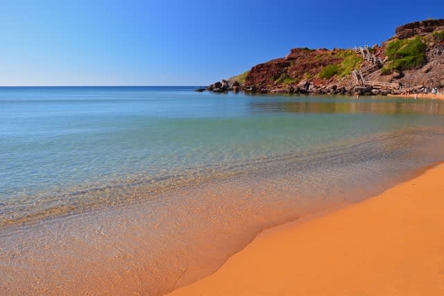 beach of cala cavalleria ...