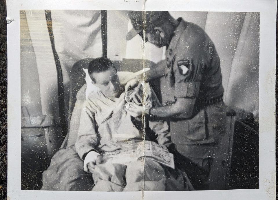 Tom Powers when he was wounded.