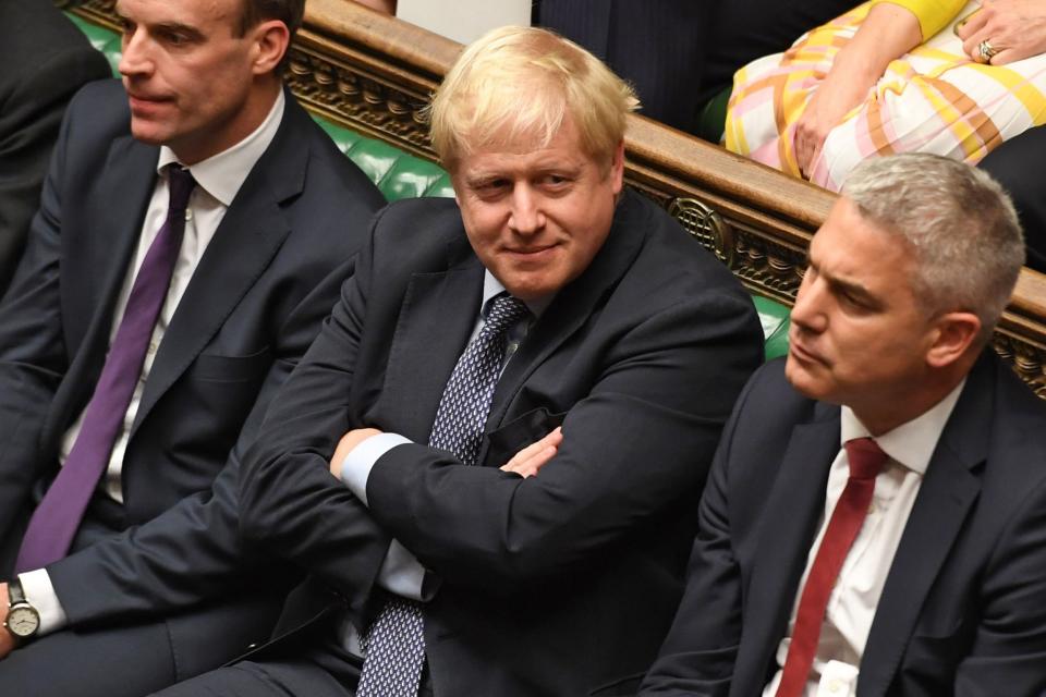 Boris Johnson is accused of trying to reverse the decision made on Saturday (UK PARLIAMENT/AFP via Getty Images)