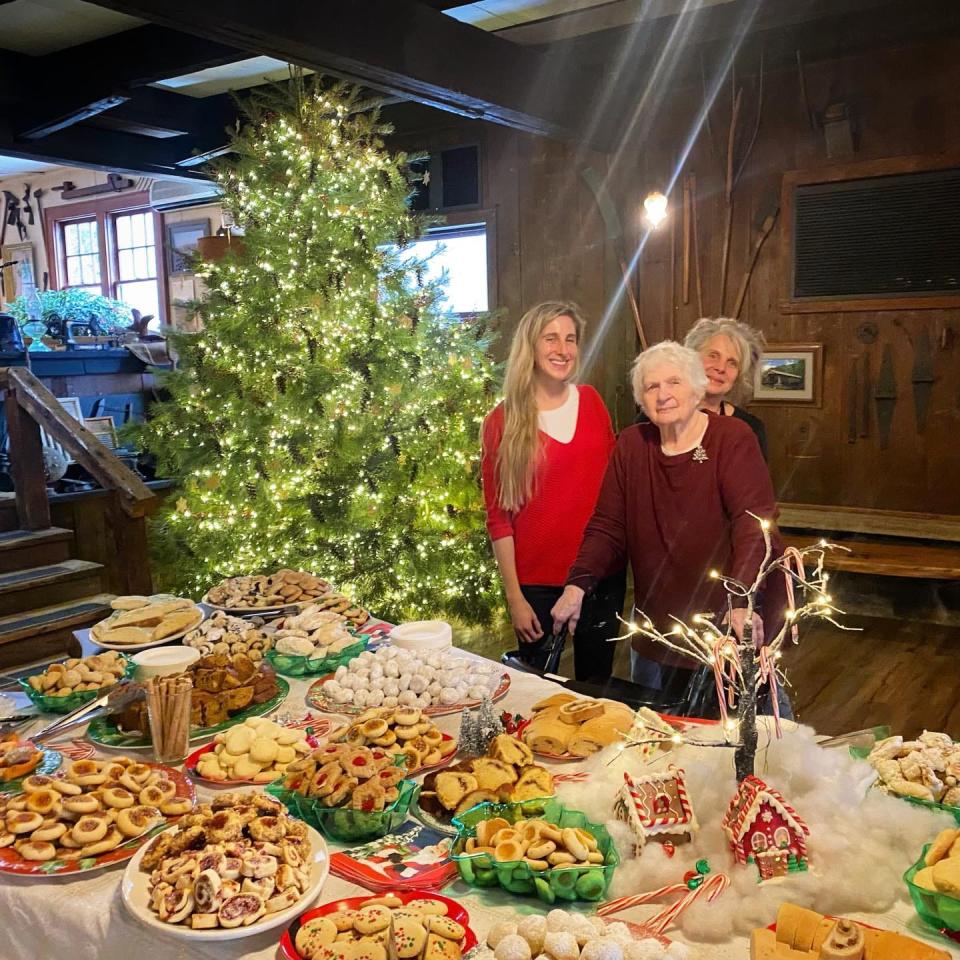 Grandma Jean baked over 1,500 cookies for a holiday cookie table at The Walpack Inn.