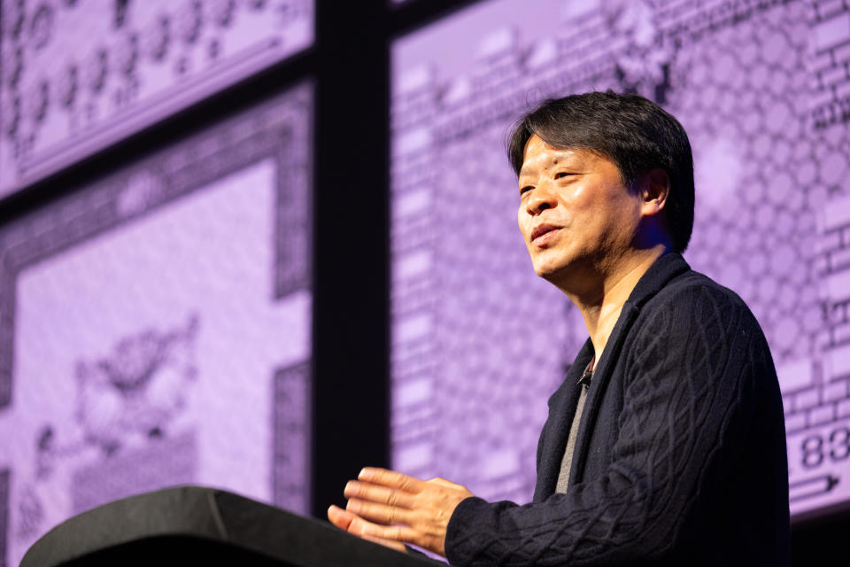 LONDON, ENGLAND - JANUARY 30: Yoshinori Kitase during the BAFTA Masterclass: The Evolution of Final Fantasy from VII to Rebirth event held at BAFTA on January 30, 2024 in London, England. (Photo by Shane Anthony Sinclair/BAFTA/Getty Images for BAFTA)