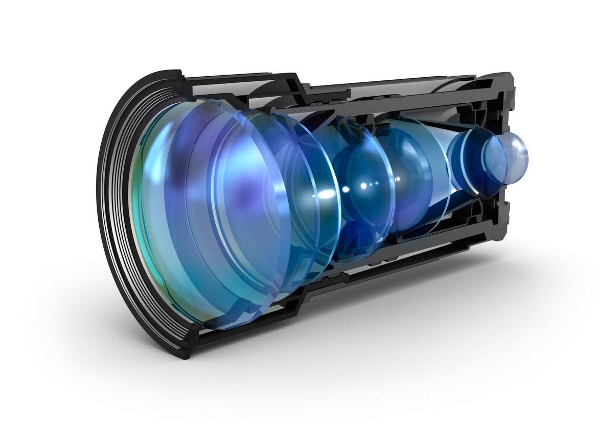 A sectional camera lens view. Some rumours suggest the Samsung Galaxy S10 will feature six different lenses: Getty Images/iStockphoto