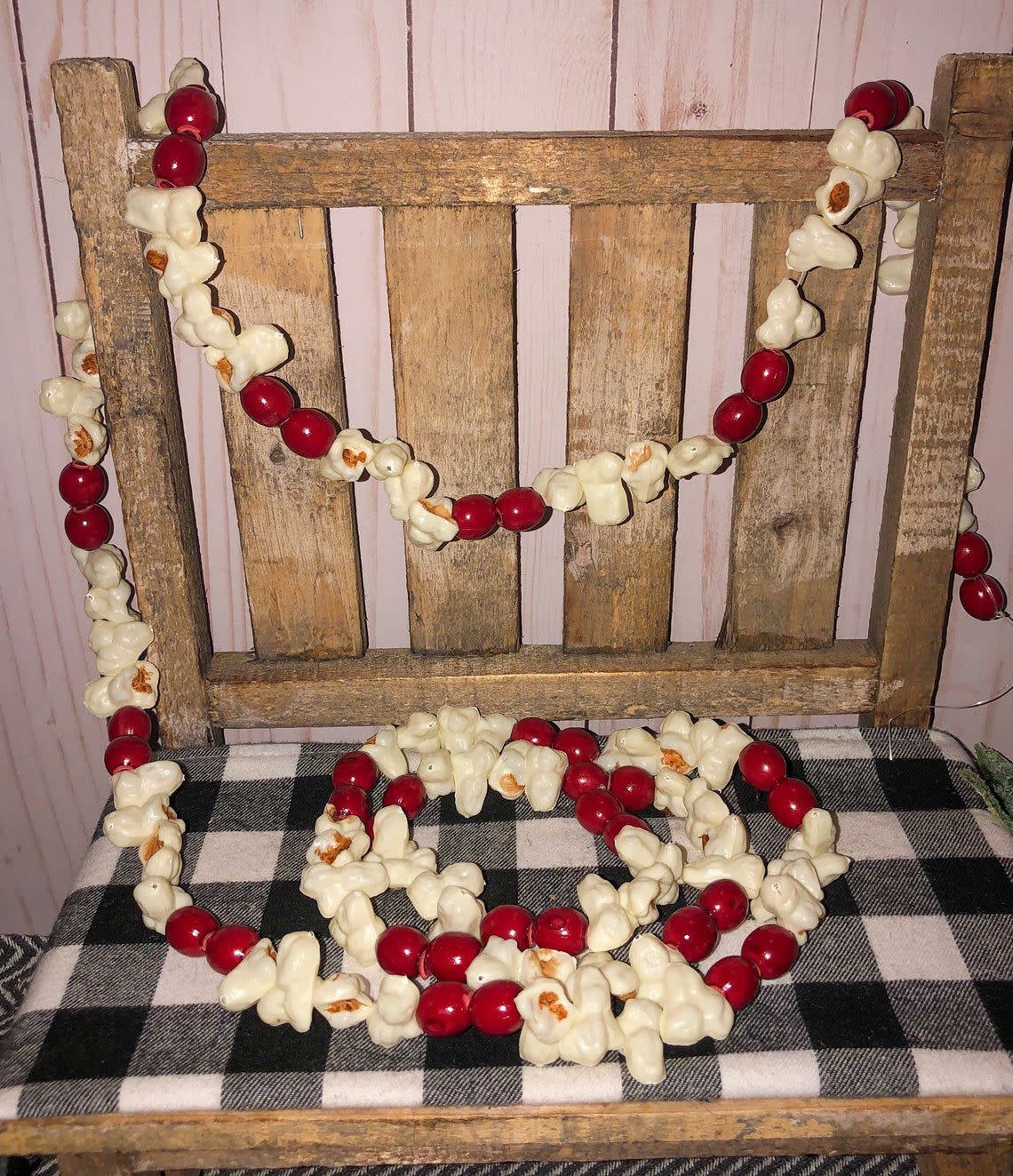 Popcorn and Cranberry Garland