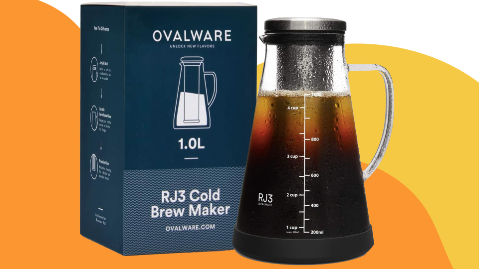 The Ovalware Cold Brew Coffee maker is one of our favorites—and right now, it's on sale.