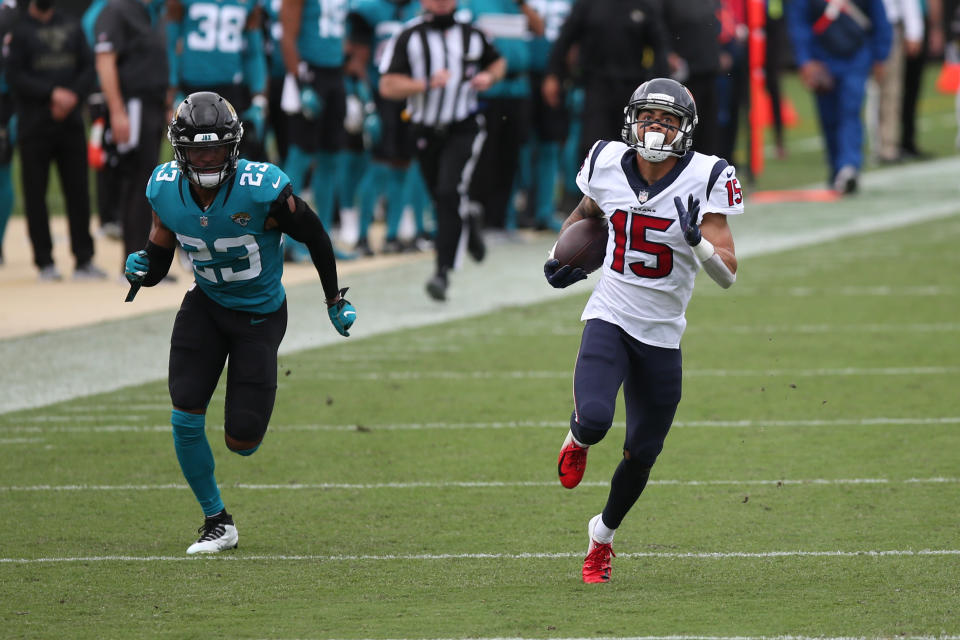 Houston Texans wide receiver Will Fuller's 77-yard touchdown was a huge play in a win. (Photo by David Rosenblum/Icon Sportswire via Getty Images)