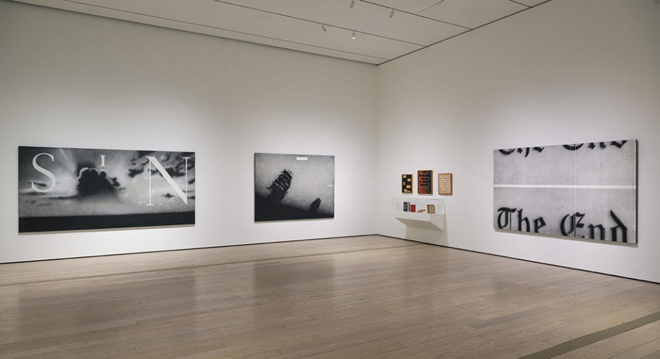 Installation photograph, Ed Ruscha / NOW THEN, Los Angeles County Museum of Art, Apr 7–Oct 6, 2024