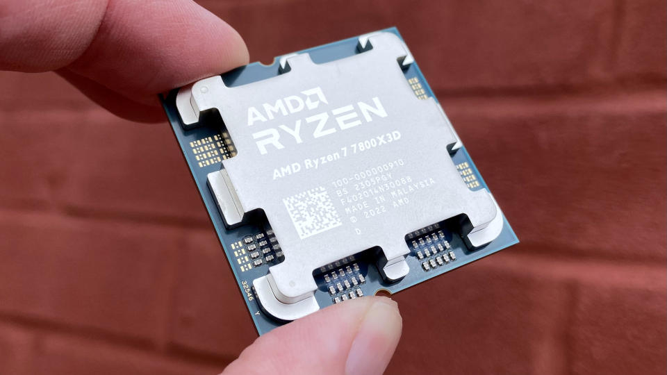 AMD Ryzen 7 7800X3D close up