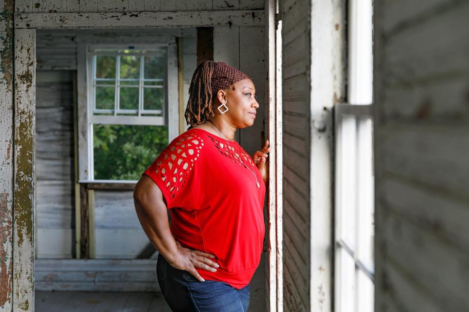 the late emily hutchinson meggett, a chef known as the matriarch of edisto island, inside the house that was built by her granduncle henry