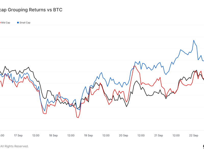 BTC: Marketcap Grouping Returns vs BTC: (Source: Glassnode)