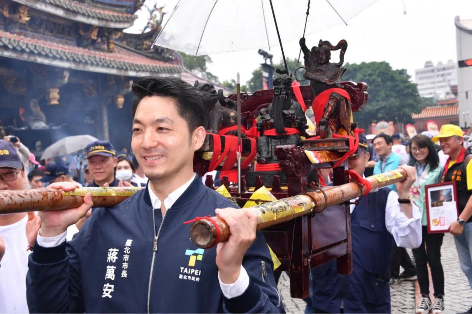 台北市長蔣萬安參加台北保生文化祭。（圖／台北市政府提供）