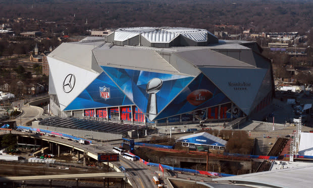 Mercedes-Benz Stadium from the offices of Kessler & Solomiany LLC, Atlanta. (Photo: John Disney/ALM)