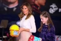 <p>Melania Trump sur la base militaire Anacostia-Bolling de Washington, le 9 décembre 2019.</p>